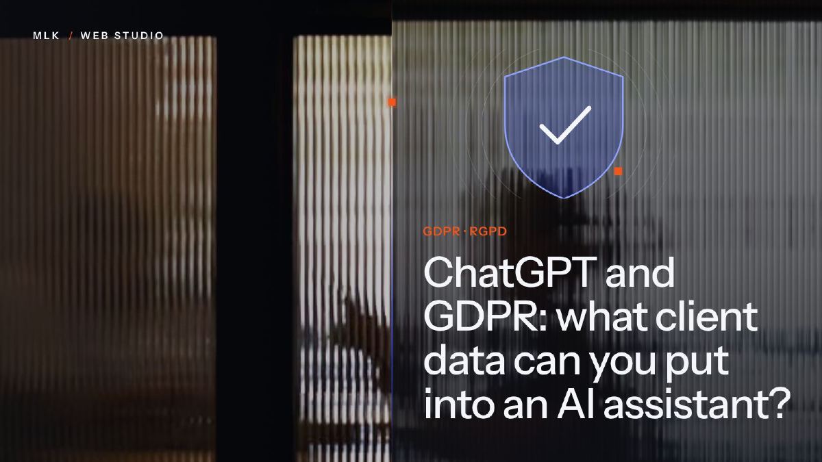 A shield with a tick above the words GDPR and RGPD, behind ribbed glass