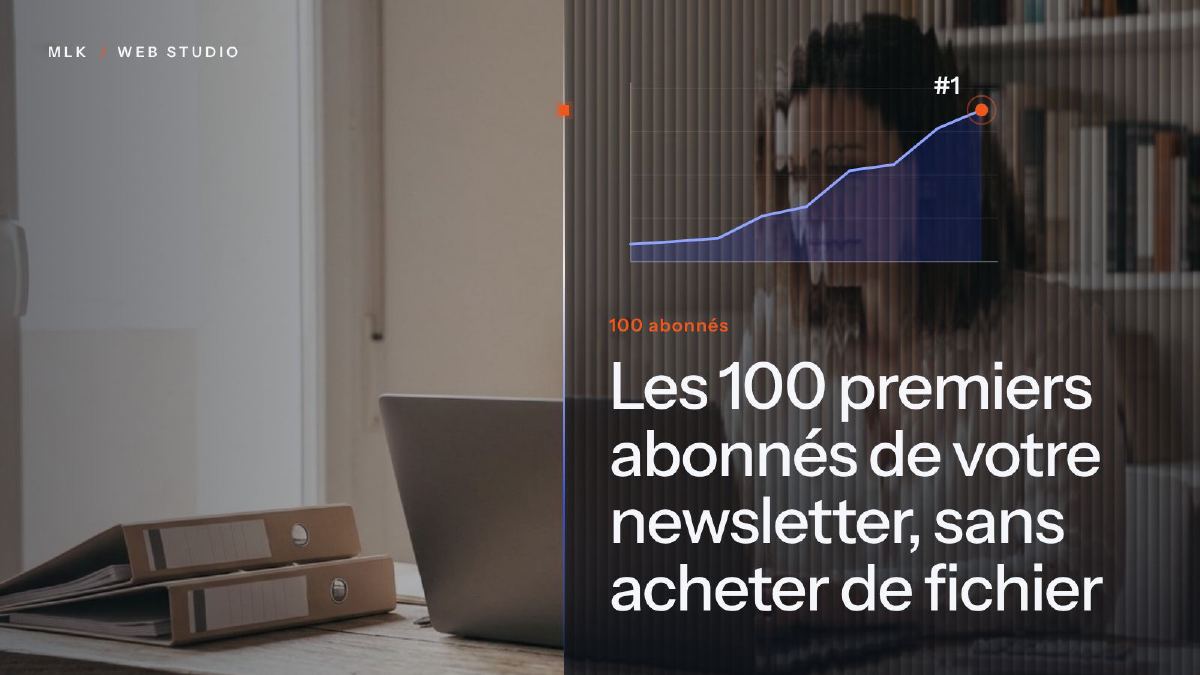 Le titre de l’article en blanc sur un panneau de verre cannelé, sur fond de photo, avec une courbe qui monte
