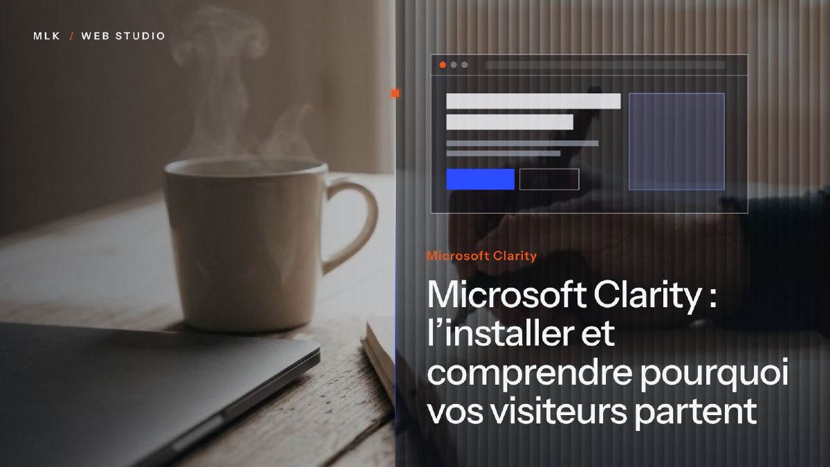 Carte de chaleur Microsoft Clarity d’une page web dans une fenêtre de navigateur