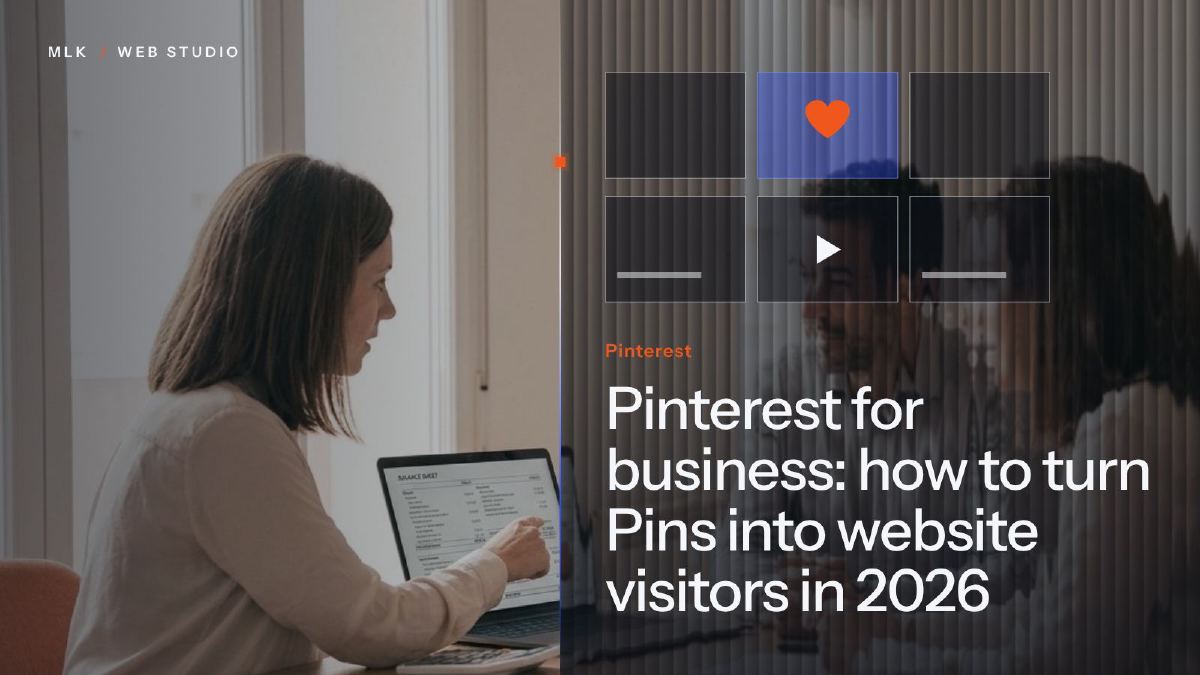 A feed of vertical Pinterest Pins leading to a small business website